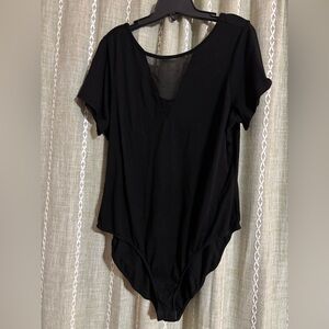 Black Faux V-Neck TORRID Bodysuit